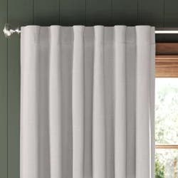 50"x63" Blackout Velvet Window Curtain Panel Silver - Threshold™: Solid, Lined, Machine Washable, Indoor Use