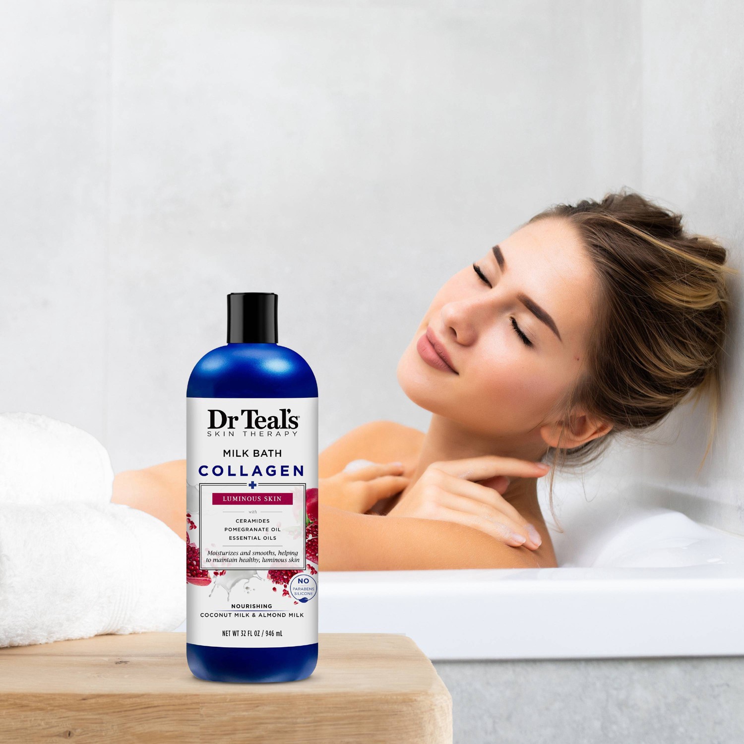 Dr Teal's Dr Teal’s Skin Therapy Collagen Luminous Skin Milk Bath 32