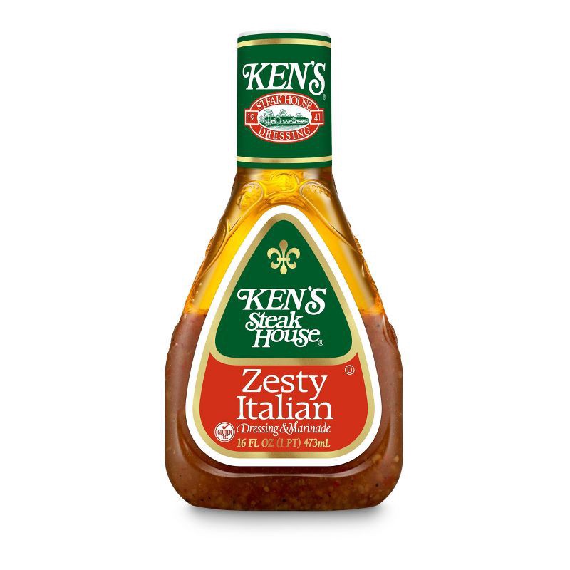 slide 1 of 5, Ken's Steak House Zesty Italian Dressing & Marinade 16 fl oz, 16 fl oz