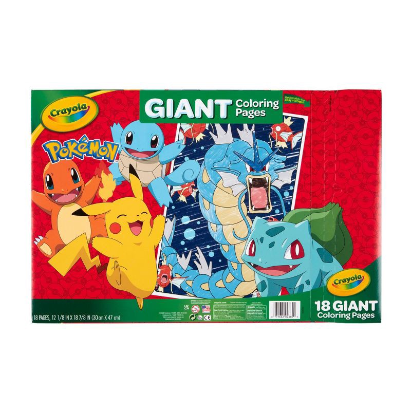 Crayola Pokemon Giant Coloring Pages 1 ct