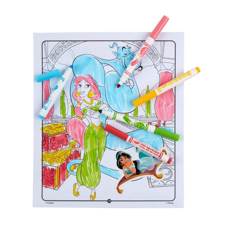 slide 5 of 7, Crayola Princess Color & Sticker Activity Set: Disney Princess Coloring Book for Kids with Markers & Stickers, Ages 3+, 1 ct