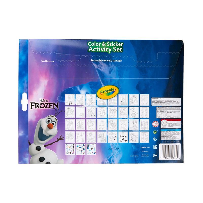 slide 3 of 6, Crayola Frozen Color & Sticker Activity Set: Creative Coloring Book with Stickers & Markers for Kids 3+, 1 ct