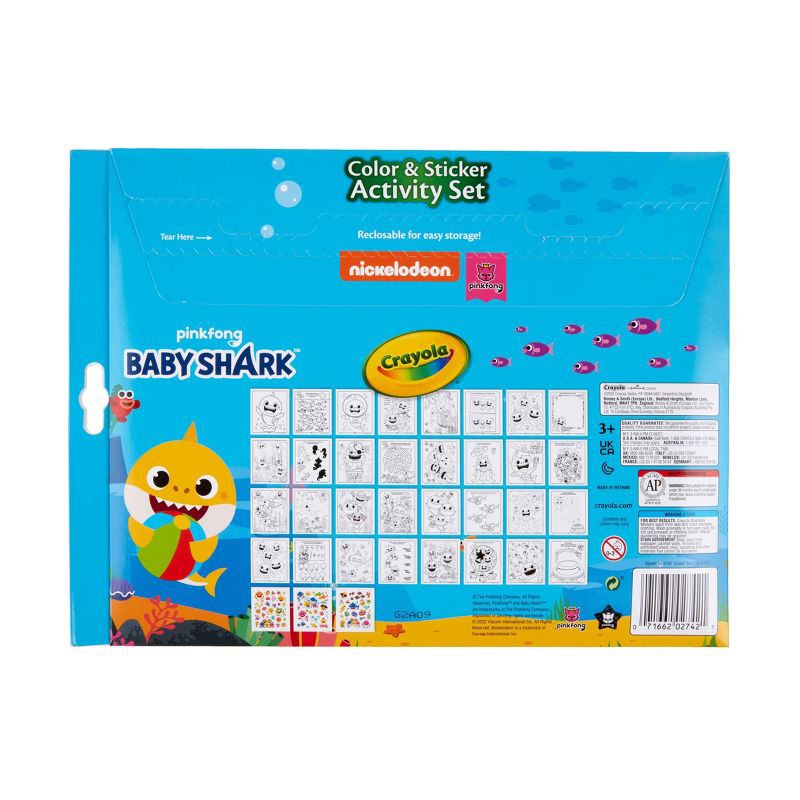 slide 6 of 6, Crayola Baby Shark Color & Sticker Activity Set, 1 ct