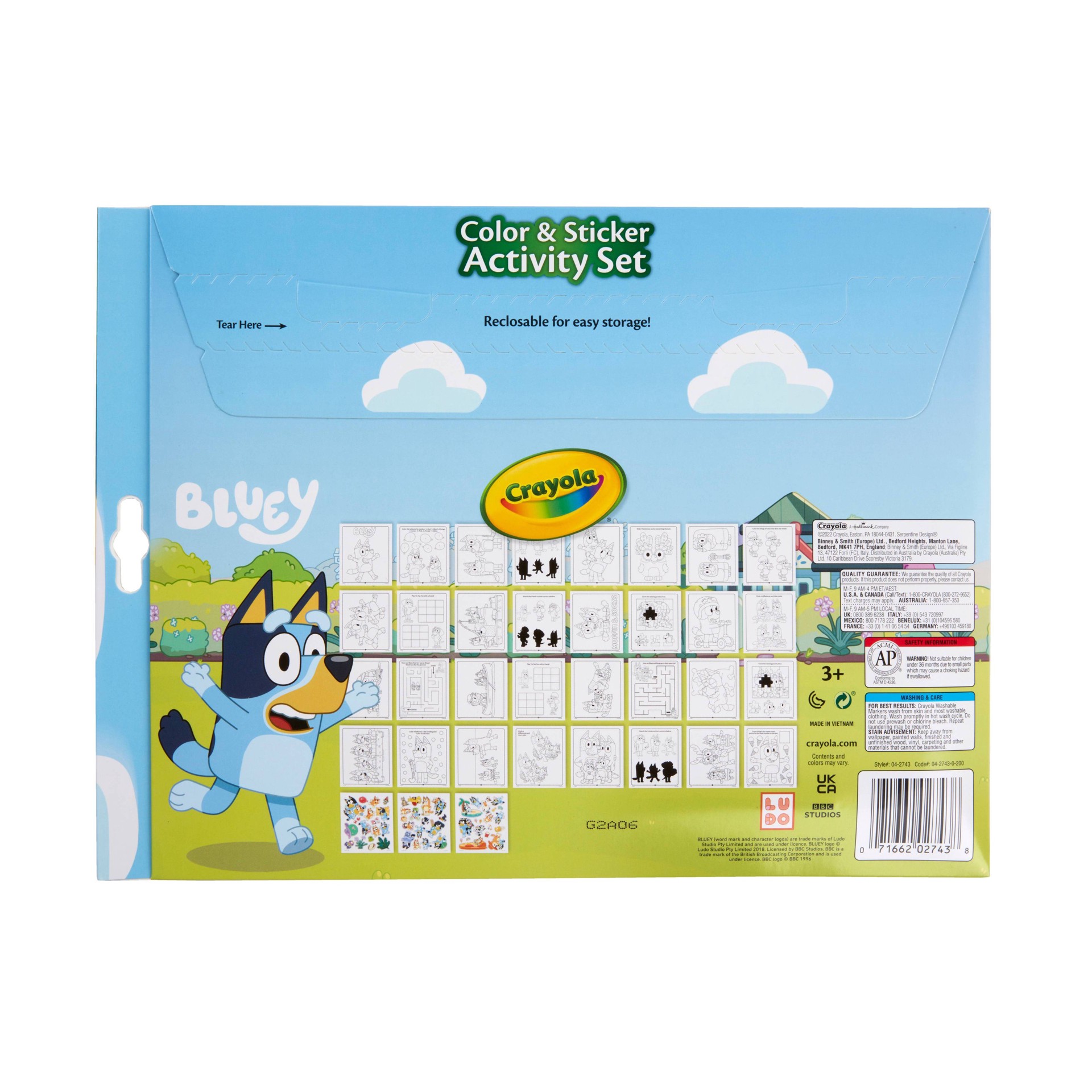 Crayola Color & Sticker Activity Set Bluey 1 ct