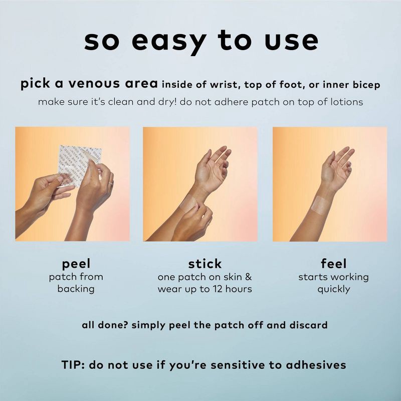 slide 6 of 8, The Good Patch Think Plant-Based Vegan Wellness Patch - 4ct, 4 ct