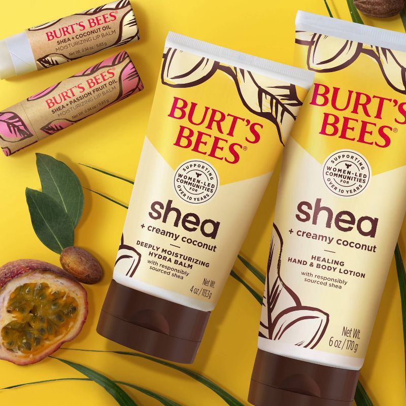 slide 6 of 7, Burt's Bees Shea + Coconut Oil Paper Tube Lip Balm - 0.34oz, 0.34 oz