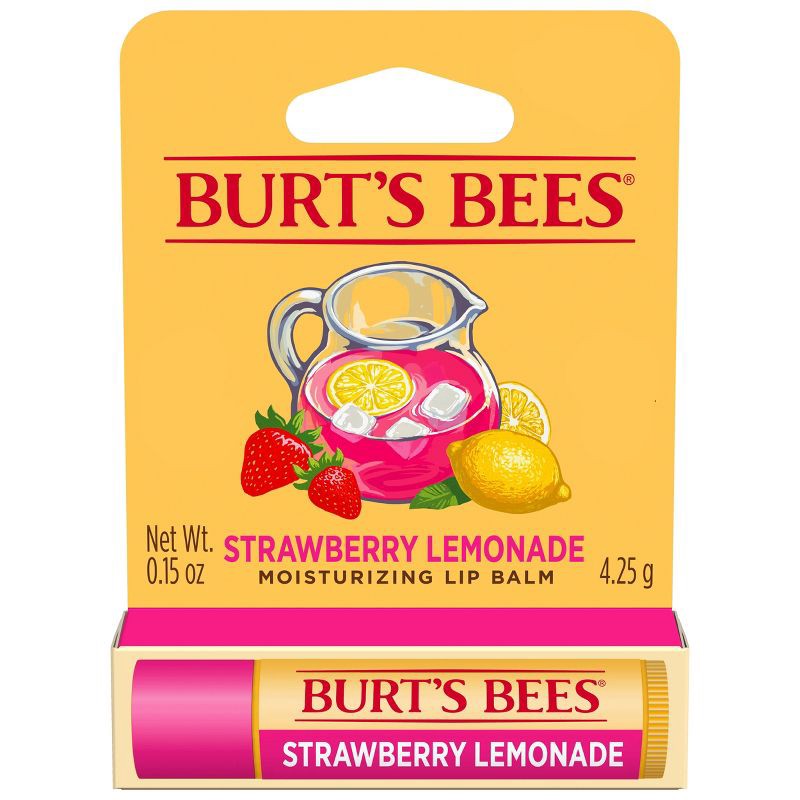 slide 1 of 7, Burt's Bees Strawberry Lemonade Lip Balm - 0.15oz, 0.15 oz