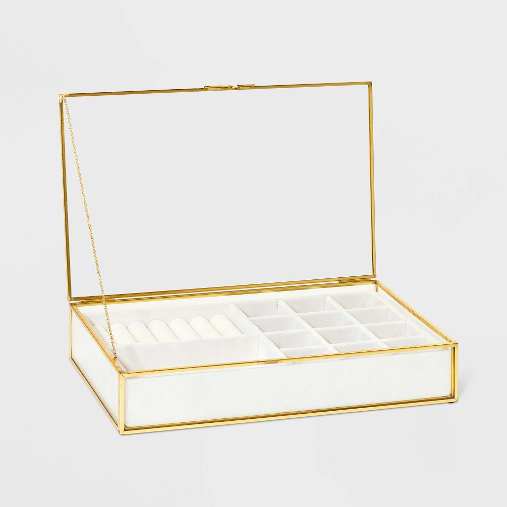 slide 2 of 4, Glass Jewelry Organizer - A New Day Gold, 1 ct