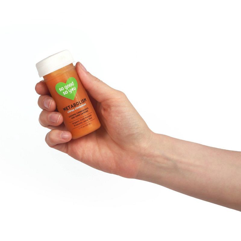 slide 4 of 6, So Good So You Metabolism Citrus Cinnamon Organic Probiotic Shot - 1.7 fl oz, 1.7 fl oz