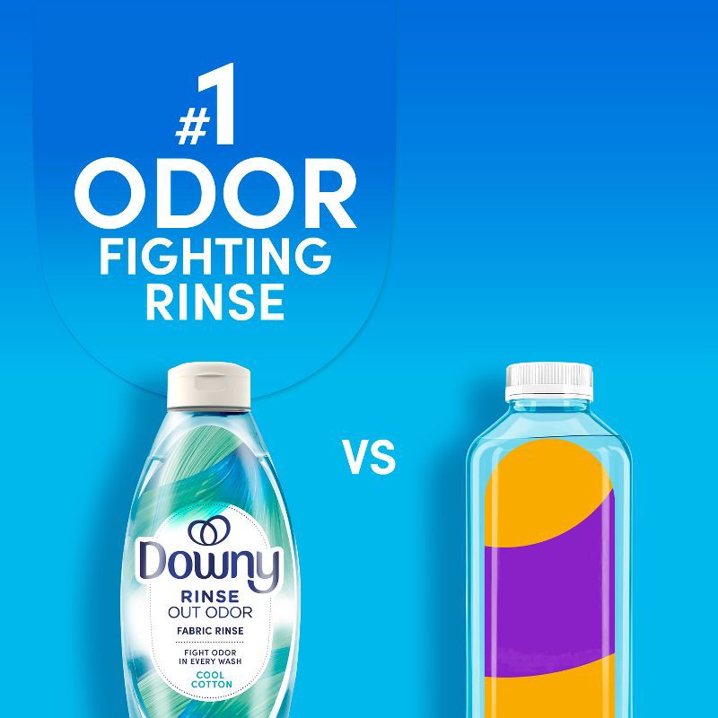 slide 8 of 15, Downy Cool Cotton HE Compatible Rinse & Refresh Laundry Odor Remover and Fabric Softener - 48 fl oz, 48 fl oz