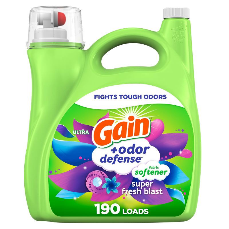 slide 1 of 8, Gain Odor Defense Fabric Softener - Super Fresh Blast - 140 fl oz, 140 fl oz