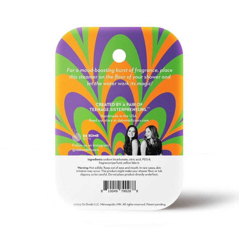 slide 3 of 3, Da Bomb Bath Fizzers Aromarama Tangerine Shower Steamer - 2oz, 2 oz