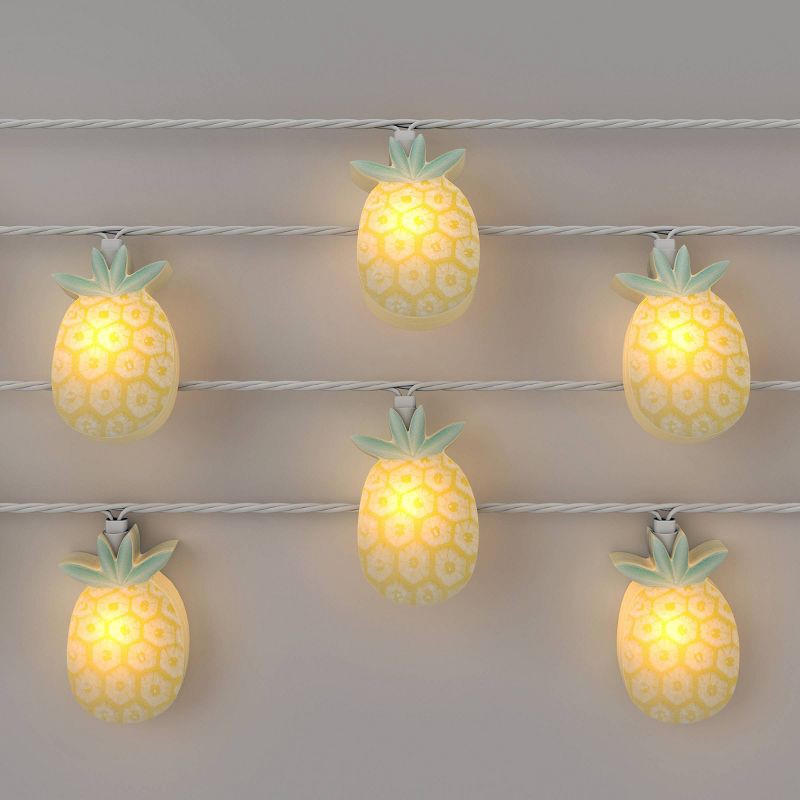 slide 2 of 2, 10ct Incandescent Figural String Lights Pineapples - Sun Squad™, 10 ct