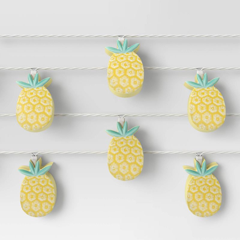 slide 1 of 2, 10ct Incandescent Figural String Lights Pineapples - Sun Squad™, 10 ct