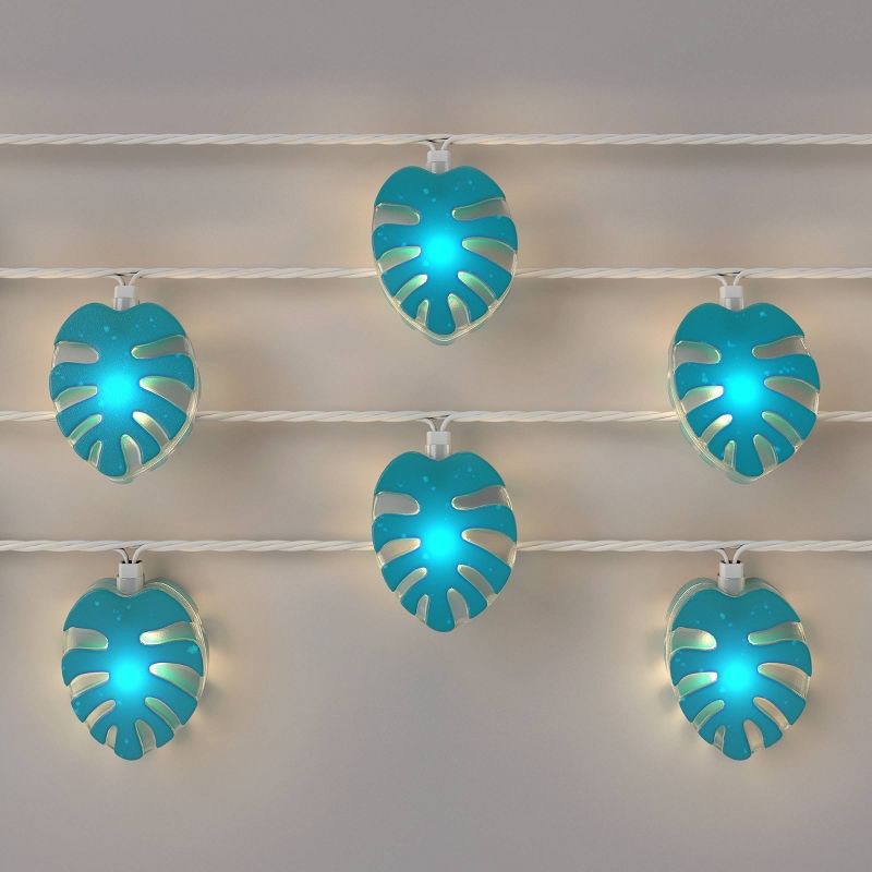 slide 2 of 2, 10ct Incandescent Figural String Lights Leaves - Sun Squad™, 10 ct