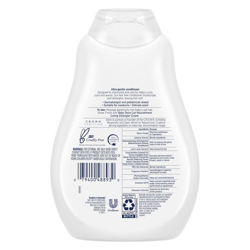 slide 2 of 11, Baby Dove Curl Nourishment Textured Hair Care Softening Conditioner - 13 fl oz, 13 fl oz