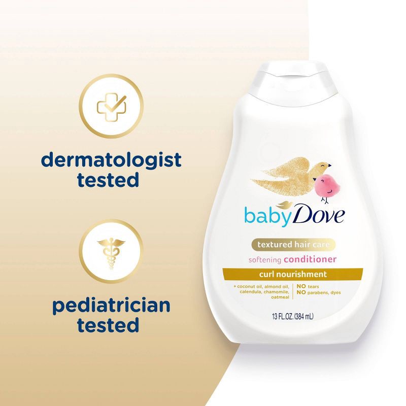 slide 6 of 11, Baby Dove Curl Nourishment Textured Hair Care Softening Conditioner - 13 fl oz, 13 fl oz