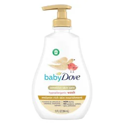 Baby Dove Baby Body Wash & Shampoo Melanin-Rich Skin Nourishment, Hypoallergenic and Tear-Free - 13 fl oz