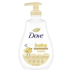 Baby Dove Baby Body Wash & Shampoo Melanin-Rich Skin Nourishment, Hypoallergenic and Tear-Free - 13 fl oz
