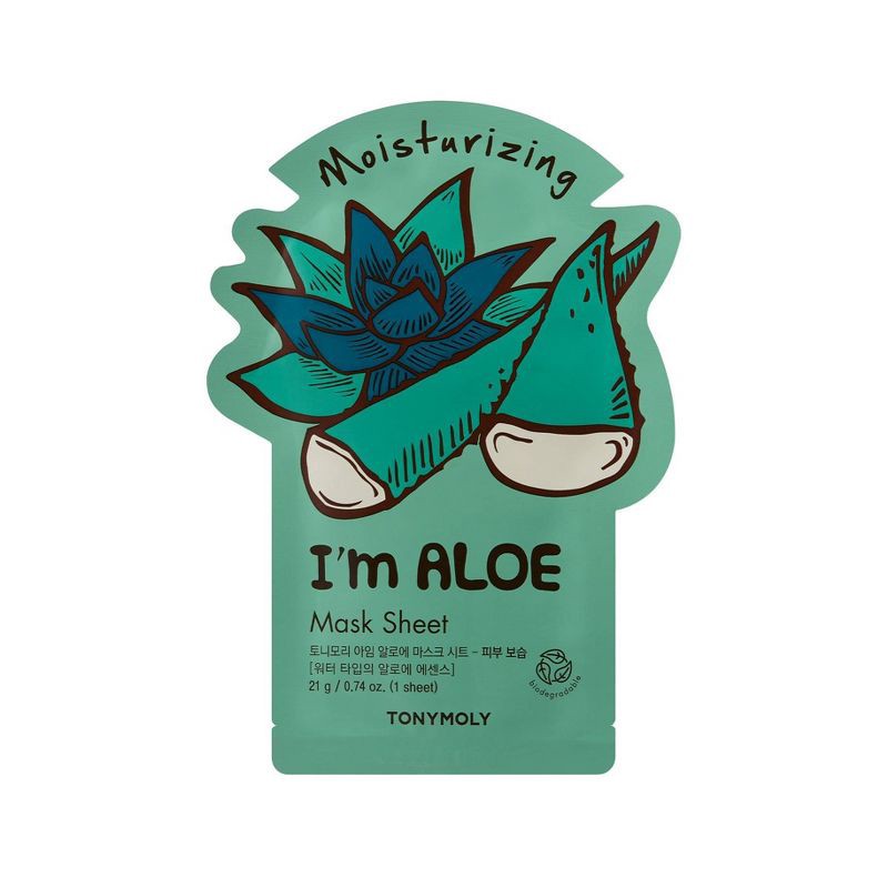 slide 1 of 4, TONYMOLY Aloe Face Sheet Mask - 0.74oz, 0.74 oz