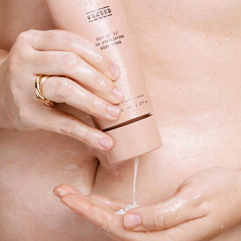 slide 2 of 6, Versed Buff It Out AHA Unscented Exfoliating Body Scrub - 6 fl oz, 6 fl oz