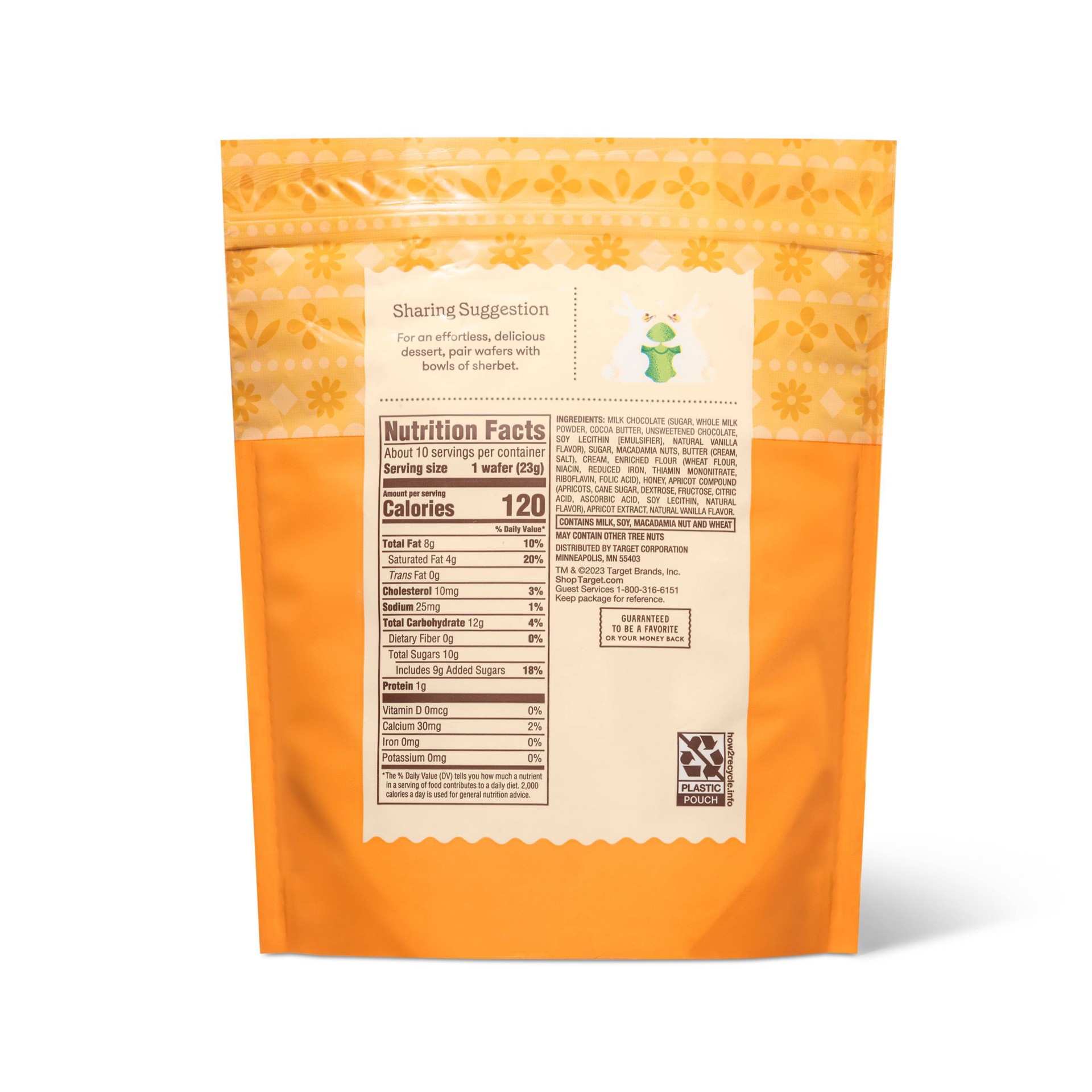 slide 3 of 3, Milk Chocolate Macadamia with Apricot Toffee Wafers - 8oz - Favorite Day, 8 oz