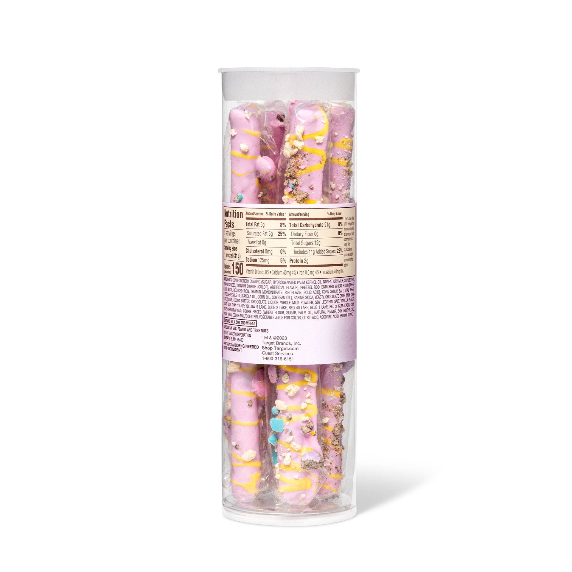 slide 3 of 3, Loaded Chocolaty Purple Fudge Covered Gems Pretzel Rods - 5.4oz - Favorite Day, 5.4 oz