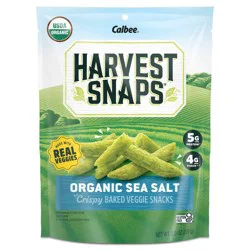 Harvest Snaps Organic Artisan Sea Salt Baked Green Pea Snacks - 3oz