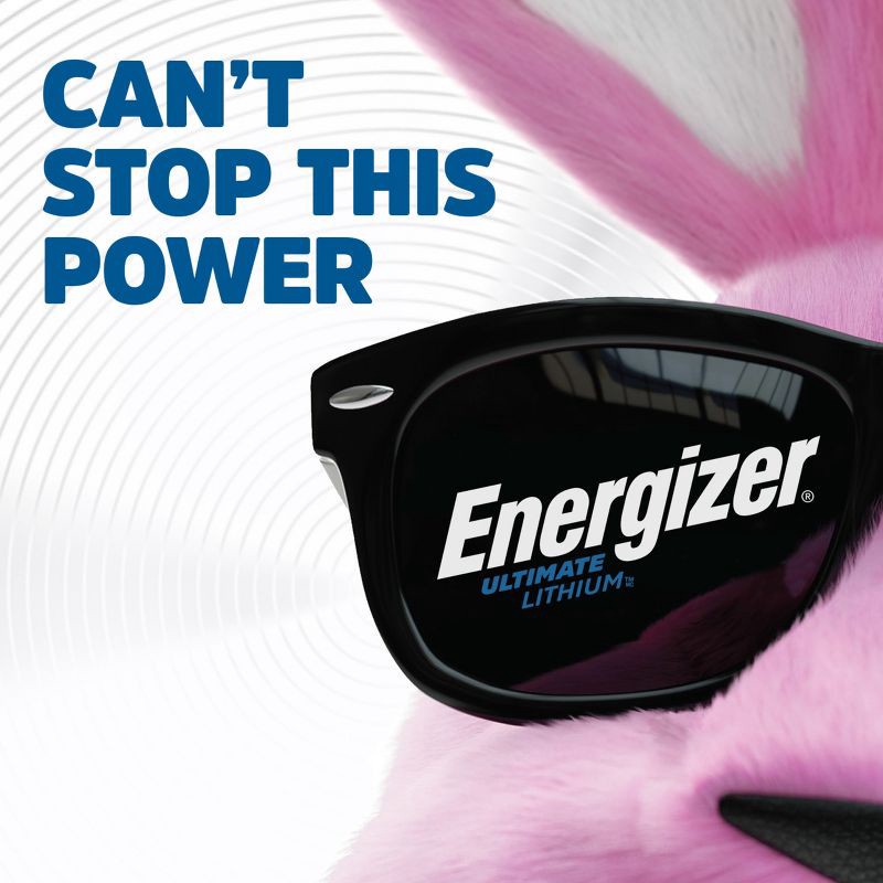 slide 7 of 10, Energizer 2pk Ultimate Lithium AAA Batteries: Household Single-Use, 1.5V, Metallic Silver, 2 ct