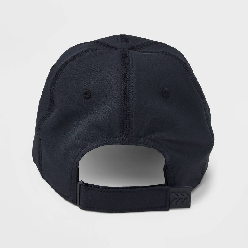 slide 2 of 3, Baseball Hat - All In Motion™ Black One Size: Lightweight Recycled Polyester, Adjustable Hook and Loop Fastener, UPF 50+, 1 ct