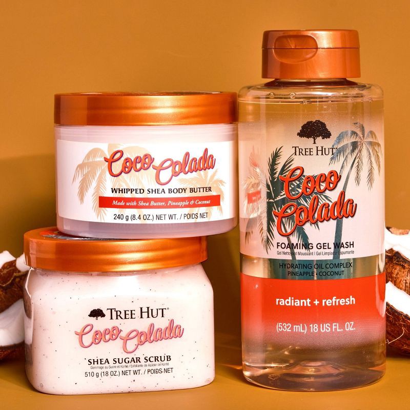 slide 8 of 9, Tree Hut Coco Colada Foaming Gel Body Wash - Scented - 18 fl oz, 18 fl oz