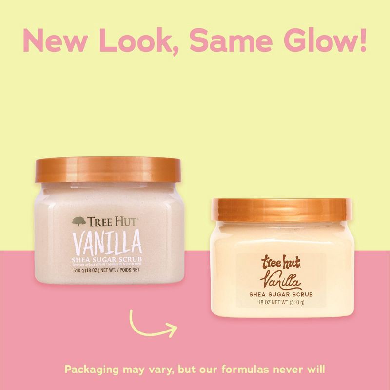 slide 2 of 9, Tree Hut Shea Sugar Vanilla Body Scrub - 18oz, 18 oz