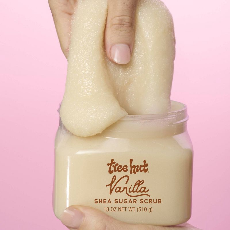 slide 3 of 9, Tree Hut Shea Sugar Vanilla Body Scrub - 18oz, 18 oz