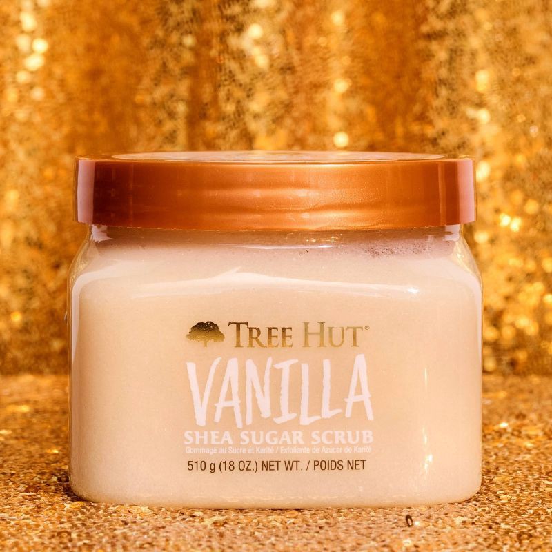 slide 7 of 8, Tree Hut Shea Sugar Vanilla & Jasmine Body Scrub - 18oz, 18 oz