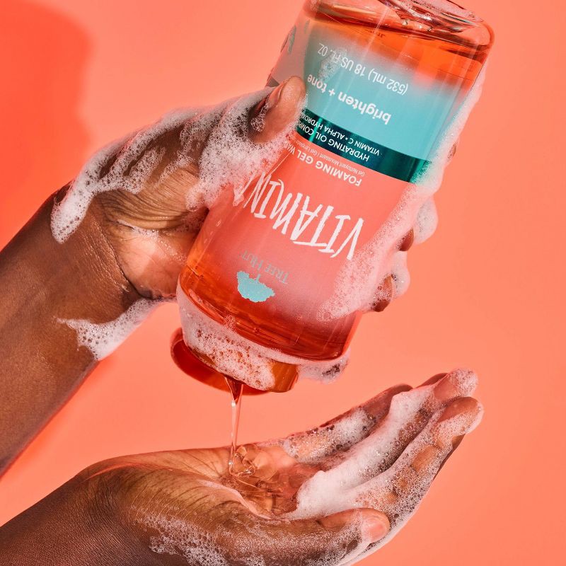 slide 9 of 10, Tree Hut Vitamin C Foaming Gel Body Wash - Grapefruit, Orange, Citrus & Lemon - 18 fl oz, 18 fl oz