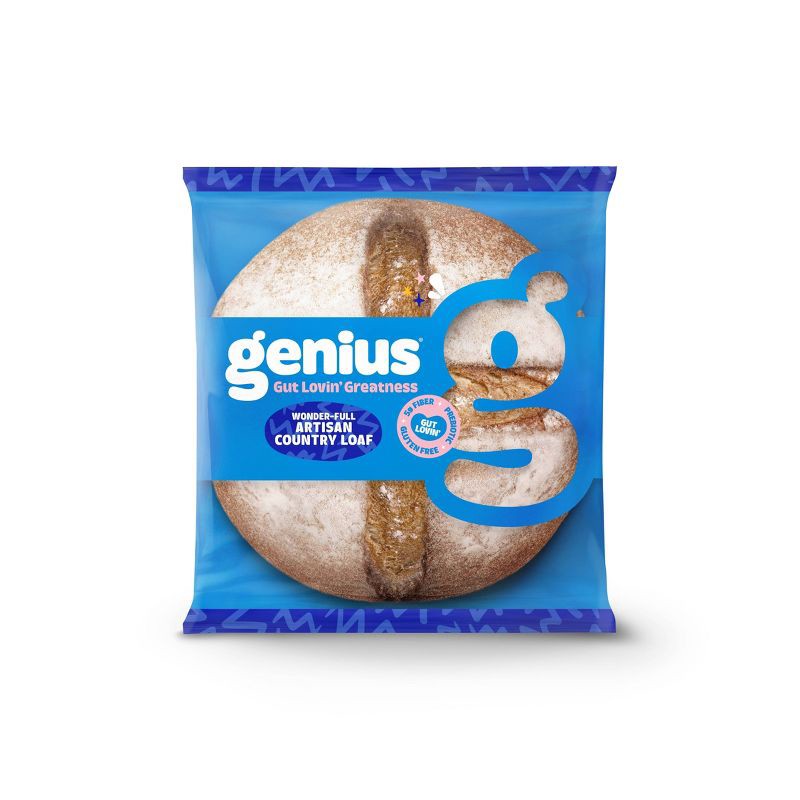slide 1 of 1, Genius Food Genius Wonder-Full Artisan Country Loaf - 13.6oz, 13.6 oz