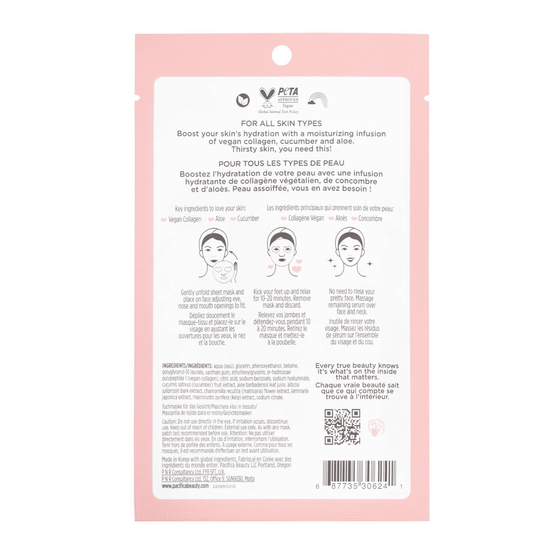slide 4 of 4, Pacifica Vegan Collagen Hydrate and Plump Facial Mask - 0.67 fl oz, 0.67 fl oz