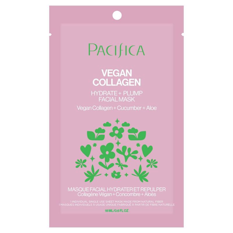 slide 1 of 9, Pacifica Vegan Collagen Hydrate and Plump Facial Mask - 0.67fl oz, 0.67 fl oz