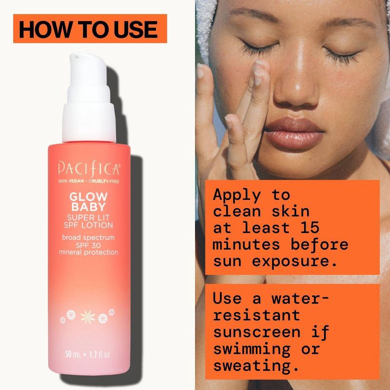 slide 5 of 10, Pacifica Glow Baby Super Glow Face Lotion - SPF 30 - 1.7 fl oz, 30 ct; 1.7 fl oz