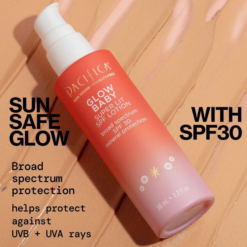 slide 7 of 10, Pacifica Glow Baby Super Glow Face Lotion - SPF 30 - 1.7 fl oz, 30 ct; 1.7 fl oz