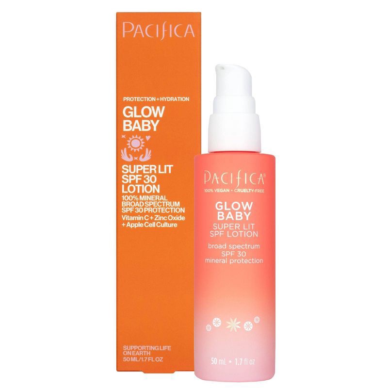 slide 1 of 10, Pacifica Glow Baby Super Glow Face Lotion - SPF 30 - 1.7 fl oz, 30 ct; 1.7 fl oz