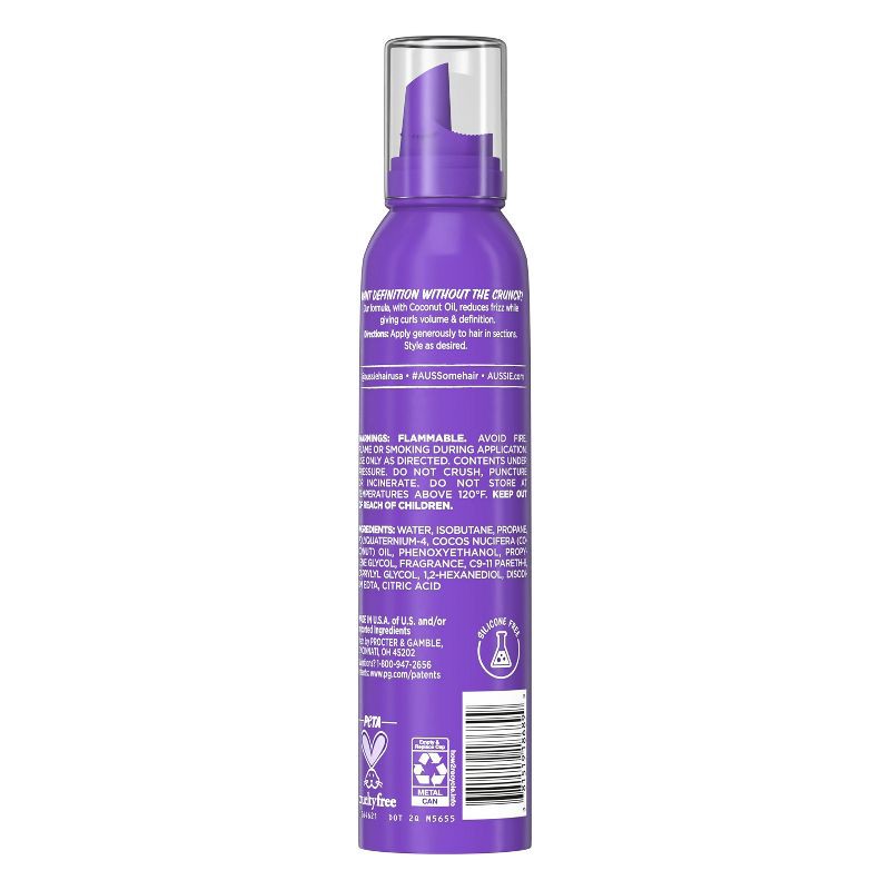 slide 9 of 9, Aussie Miracle Curls Hair Mousse - 6oz, 6 oz