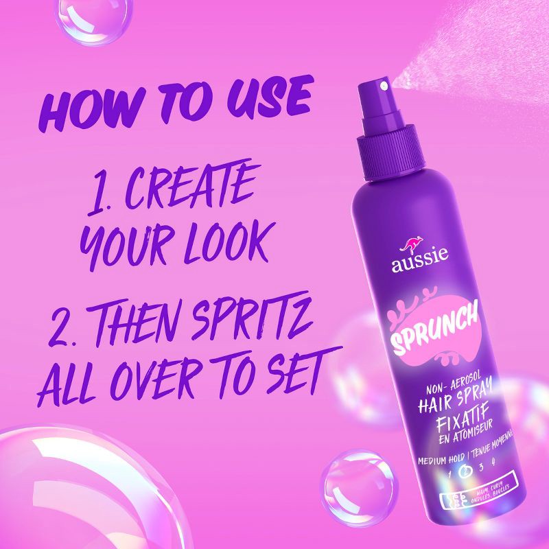 slide 5 of 9, Aussie Sprunch Non-Aerosol Hair Spray - 8.5 fl oz, 8.5 fl oz