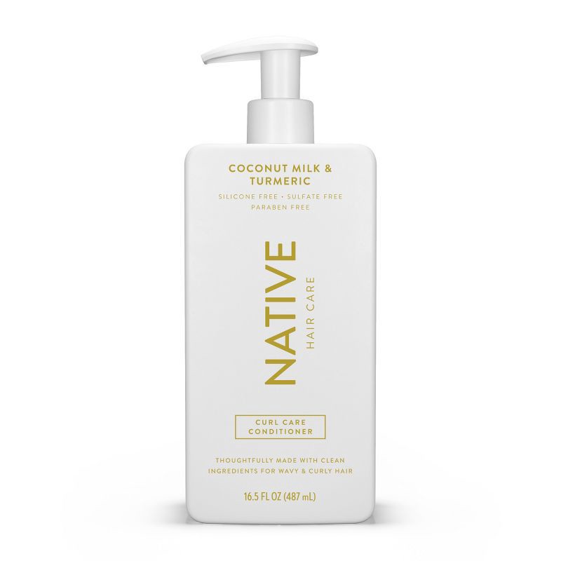 slide 11 of 11, Native Coconut Milk & Turmeric Curl Care Conditioner Sulfate, Paraben, and Silicone Free - 16.5 fl oz, 16.5 fl oz