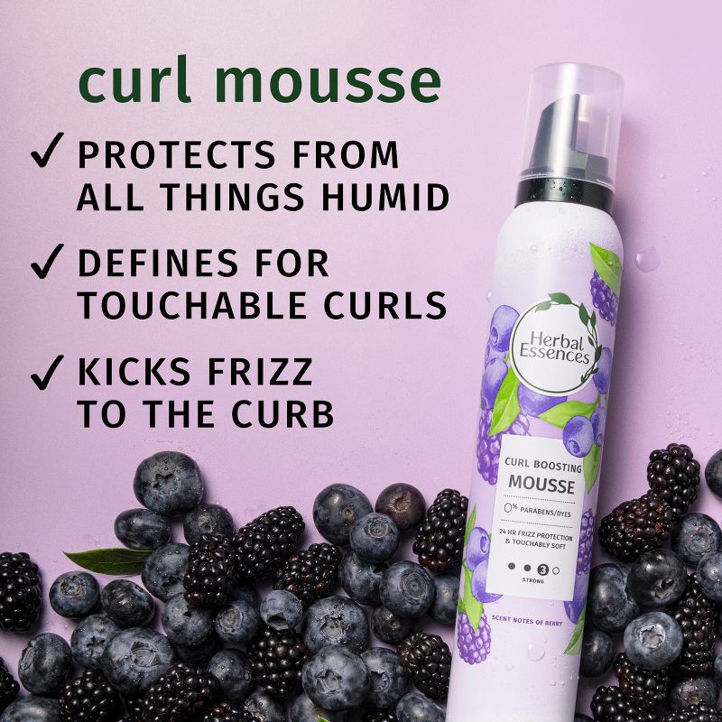 slide 3 of 10, Herbal Essences Curl Boosting Hair Mousse - 6.8oz, 6.8 oz