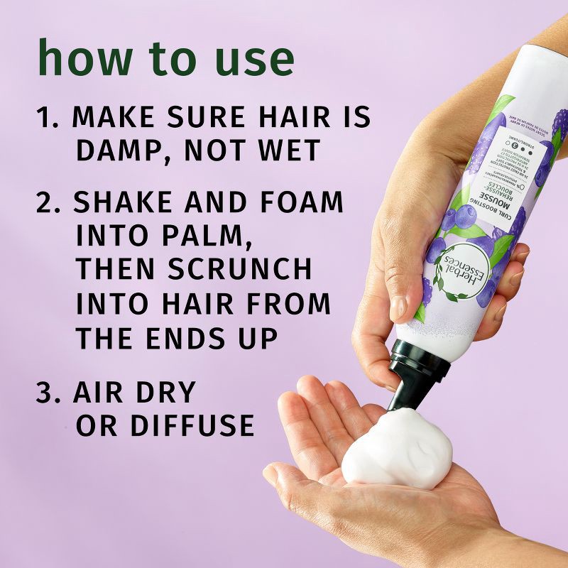 slide 8 of 10, Herbal Essences Curl Boosting Hair Mousse - 6.8oz, 6.8 oz