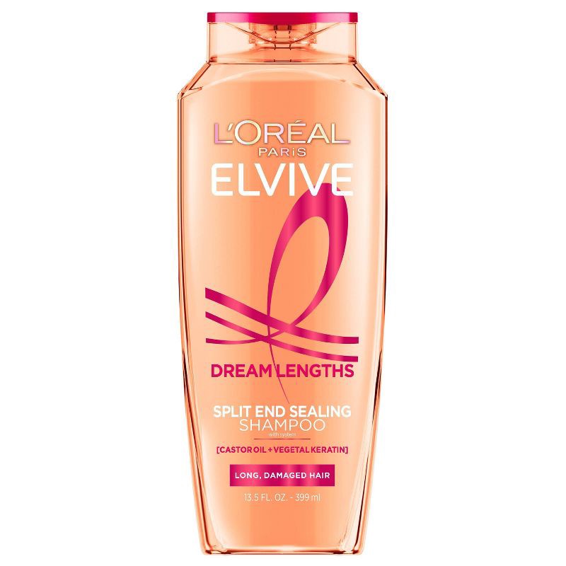 slide 1 of 8, L'Oreal Paris Elvive Dream Lengths Restoring Shampoo for Long & Damaged Hair - 13.5 fl oz, 13.5 fl oz
