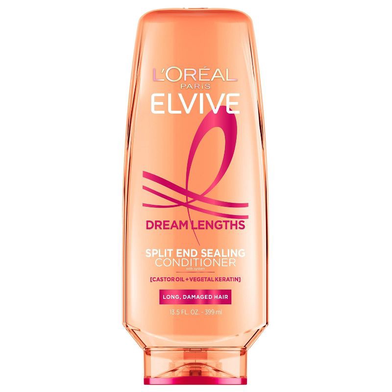 slide 1 of 8, L'Oreal Paris Elvive Dream Lengths Conditioner for Long & Damaged Hair - 13.5 fl oz, 13.5 fl oz