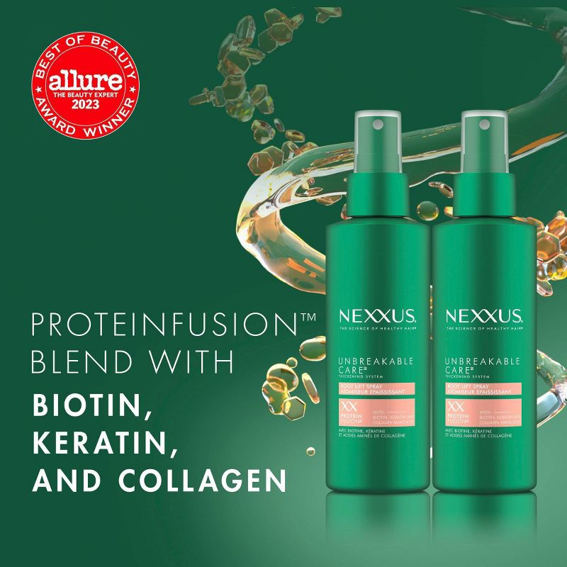 slide 3 of 12, Nexxus Unbreakable Care for Fine & Thin Hair Root Lift Biotin Thickening Spray - 6 fl oz, 6 fl oz