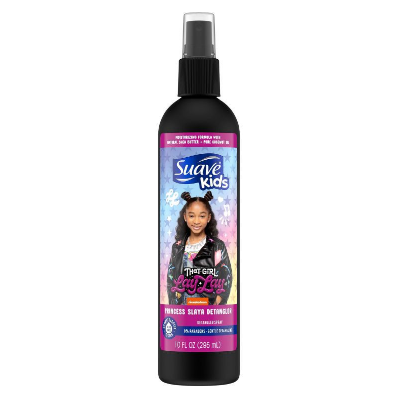 slide 1 of 4, Suave Kids' That Girl Lay Lay Detangler Hair Spray - Princess Slaya - 10 fl oz, 10 fl oz